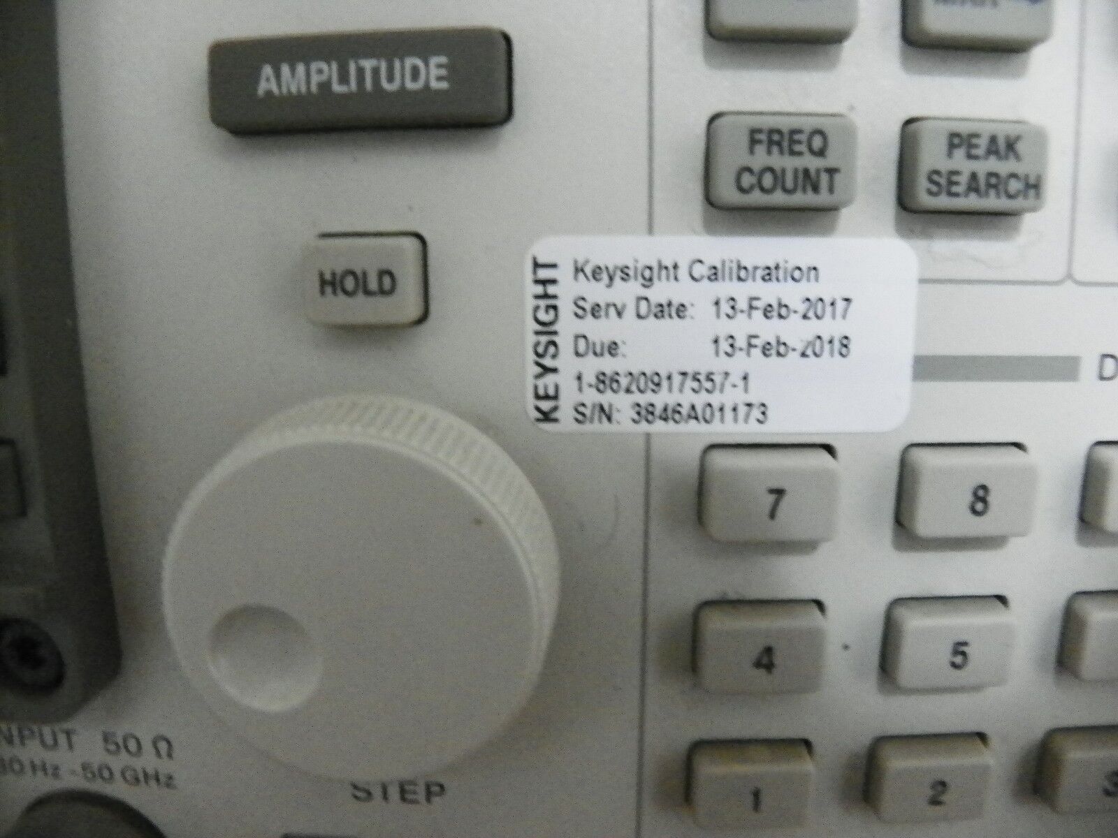 Keysight 8565E Opt 006 Spectrum Analyzer, 30Hz-50GHz w/85620A Keysight NIST Keysight 8565E Opt 006 Spectrum Analyzer, 30Hz-50GHz w/85620A Keysight NIST
